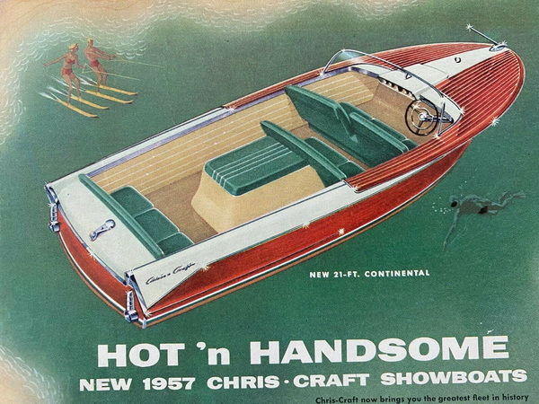 Chris-Craft Boats - 1957 Chris-Craft Ad (newer photo)